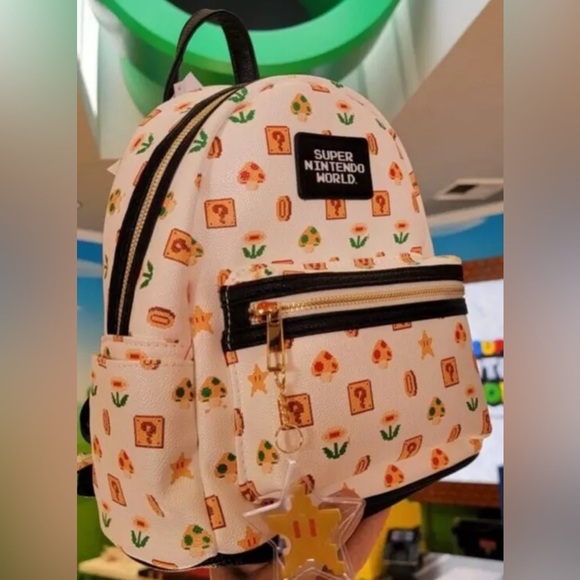Universal Studios Hollywood Super Nintendo World 8 Bit Mini Backpack NWT​ - Picture 4 of 4